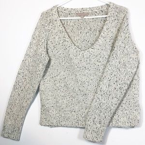 Banana Republic wool blend sweater L white & black